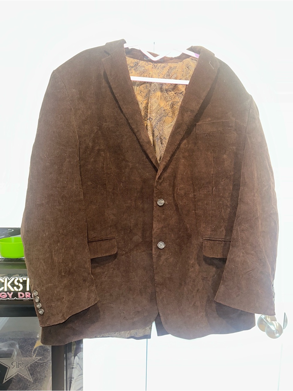 Vintage Chaps 1978 Men’s 46L Brown 100% Cotton Corduroy Blazer Sports Fall Coat